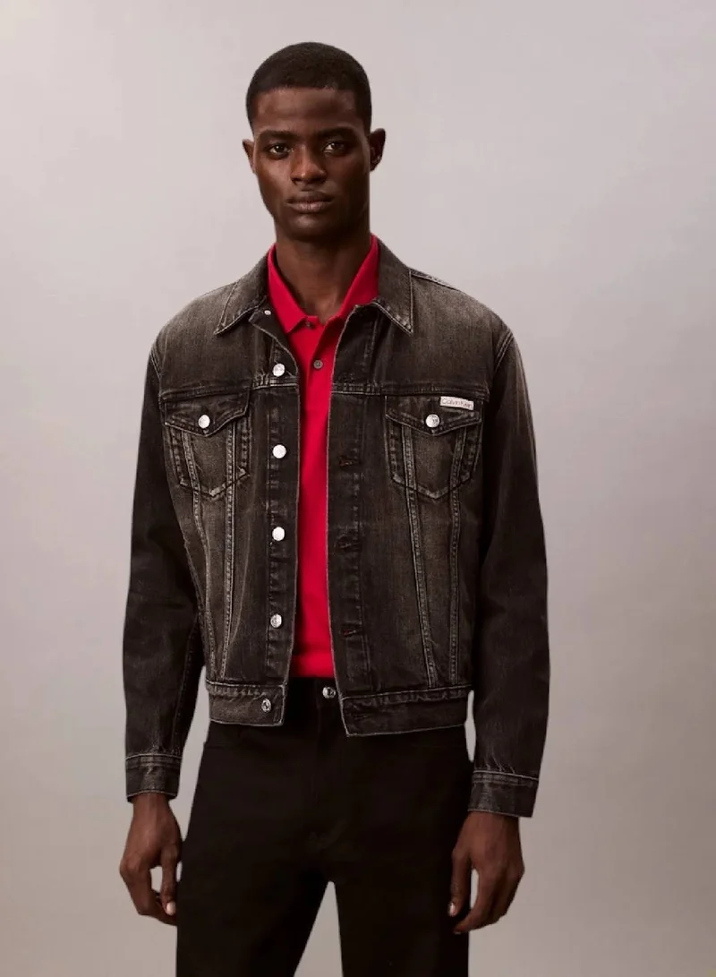Calvin Klein Jeans KLEIN BLACK Classic Denim Overshirt for Men | Best Price UAE