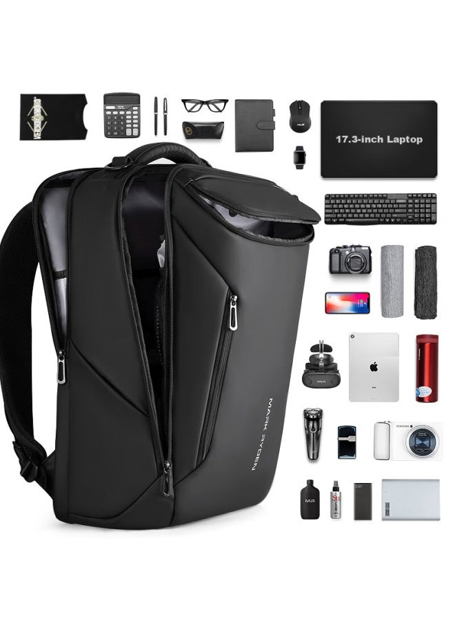 MARK RYDEN Marco Leiden Backpack For Men, 17.3-inch Laptop Bag, Business Backpack, School Bag, Mr9031 Elite Black Upgraded Version - Image 1