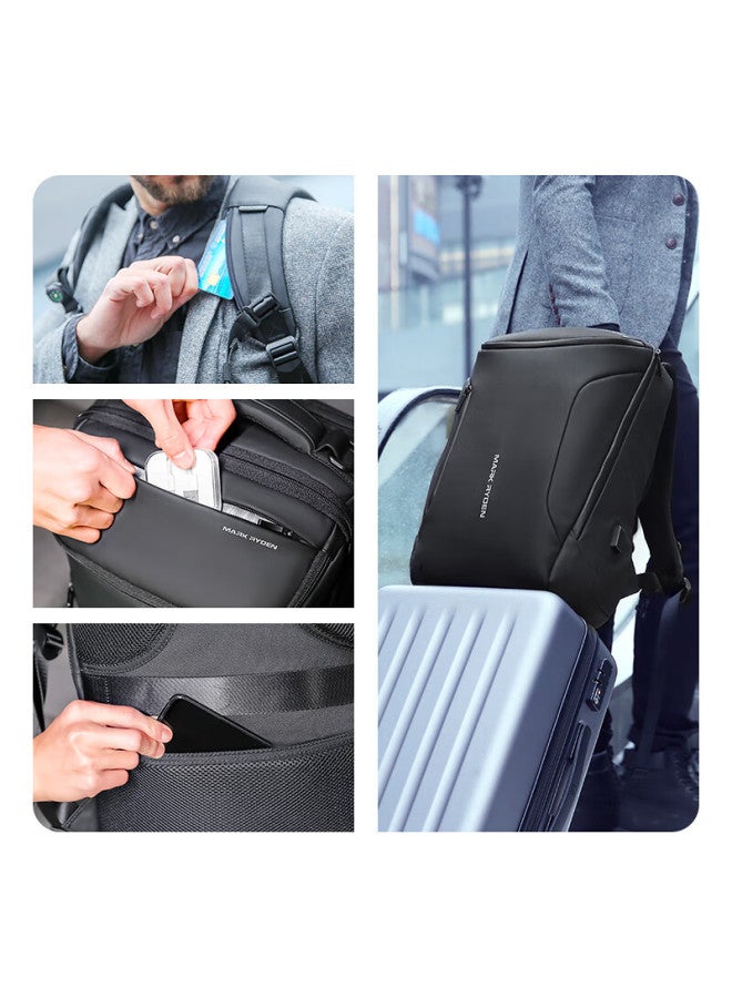 MARK RYDEN Marco Leiden Backpack For Men, 17.3-inch Laptop Bag, Business Backpack, School Bag, Mr9031 Elite Black Upgraded Version - Image 3