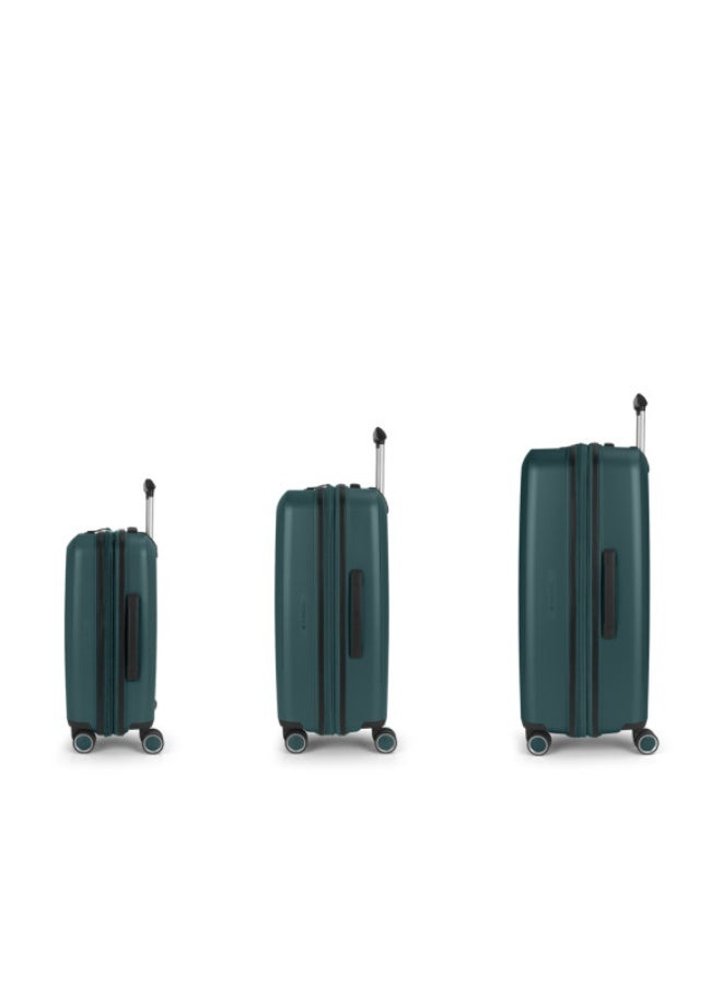 GABOL Brooklyn Hardside Luggage on Wheels for Unisex | Ultra Lightweight ABS with 4 Spinner Wheels | Color Verde Oscuro - Image 2