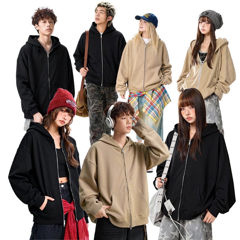 American Heavyweight 420g Double Zipper Hooded Sweatshirt - Image 2