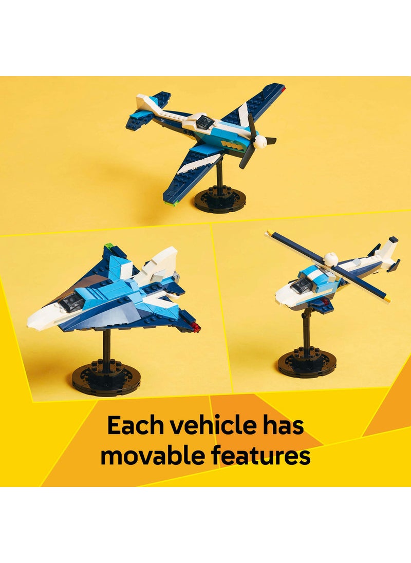 LEGO Creator 3in1 Aircraft: Race Plane Toy Vehicle Playset 31160 (178) Pieces  - Image 5