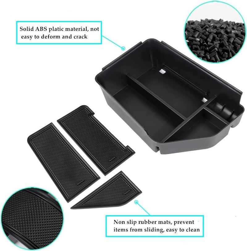 MARCHFA Center Console Organizer Tray for Kia EV6 (2022-2025) - Black - Image 3