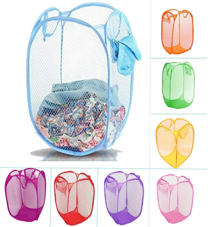 Kuber Industries Pack of 3 Nylon Mesh Laundry Basket, 30 LTR,CTKNEW205 - Image 2