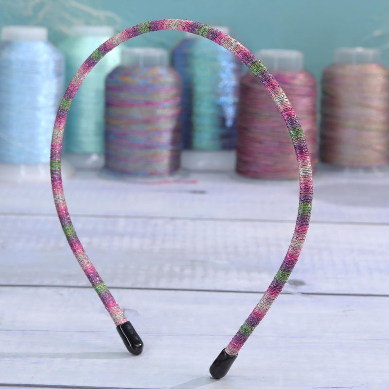 minihope Skinny Multicolor Headbands - Assorted Colors for All Hair Types - Instant Style, Pain-Free Wear - Durable, Adjustable, 5 Pack - Women, Men, Boys, Girls. - Image 5