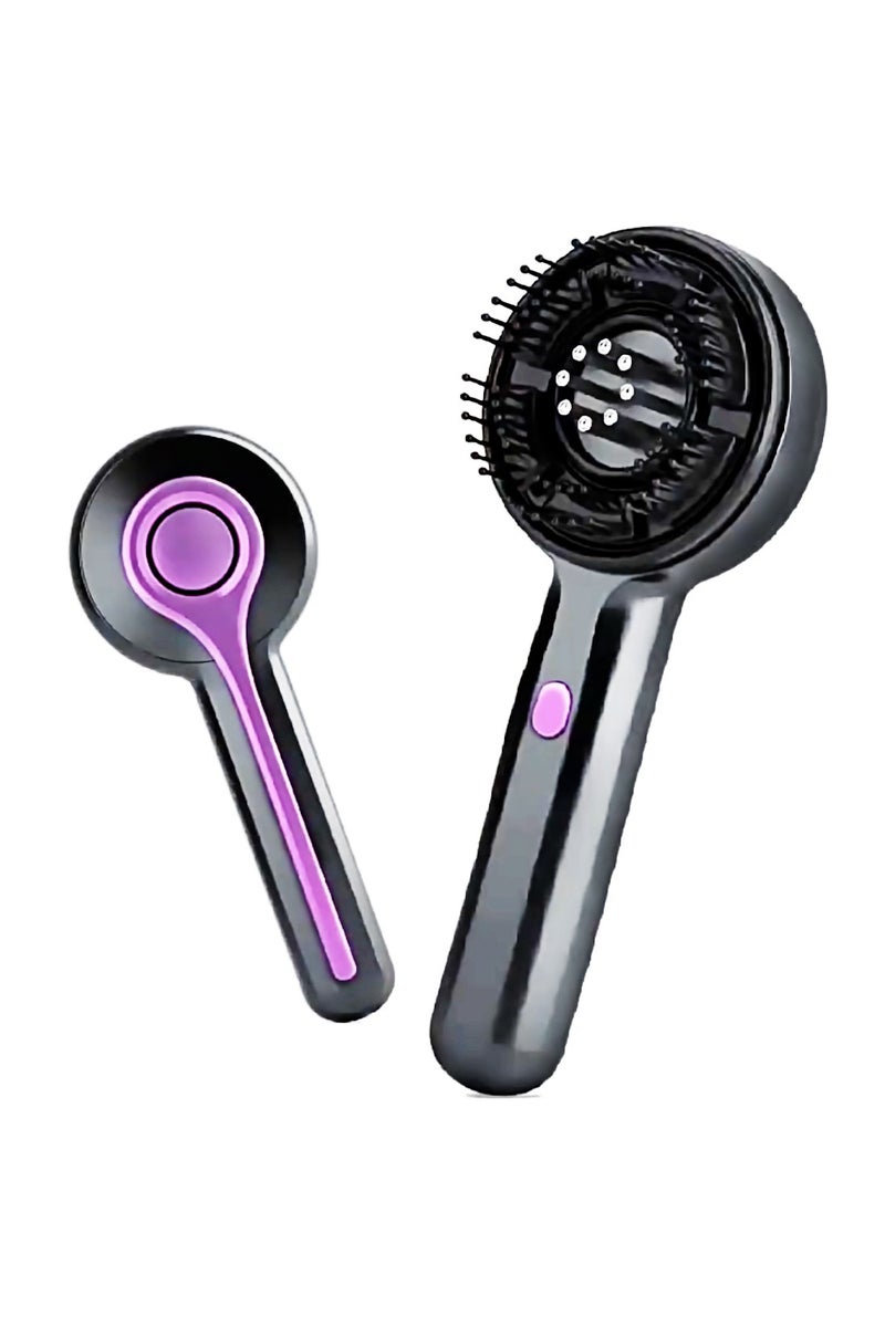 LUCKIER Electric Massage Comb - 3-in-1 hair care comb, kneading massage can relieve fatigue, red light wave promotes hair follicle health, equipped with 6 ml hair oil applicator, suitable for dry climate and thick hair care needs. - Image 1