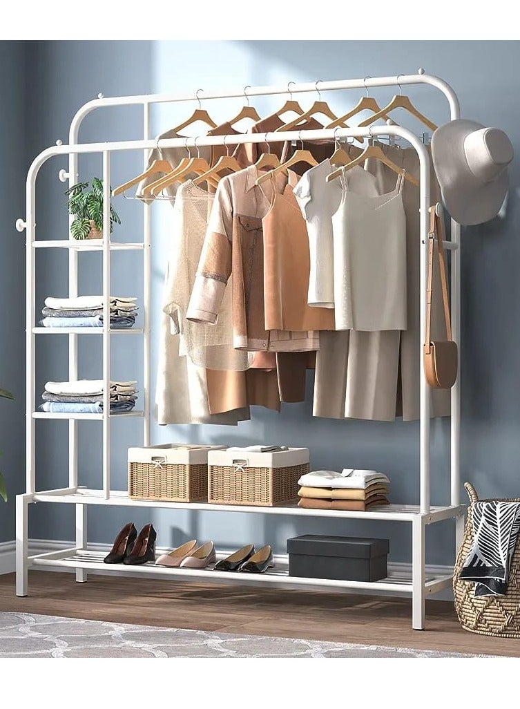 DubaiGallery Clothes rack floor-standing vertical bedroom clothes hanging rack indoor - Image 1