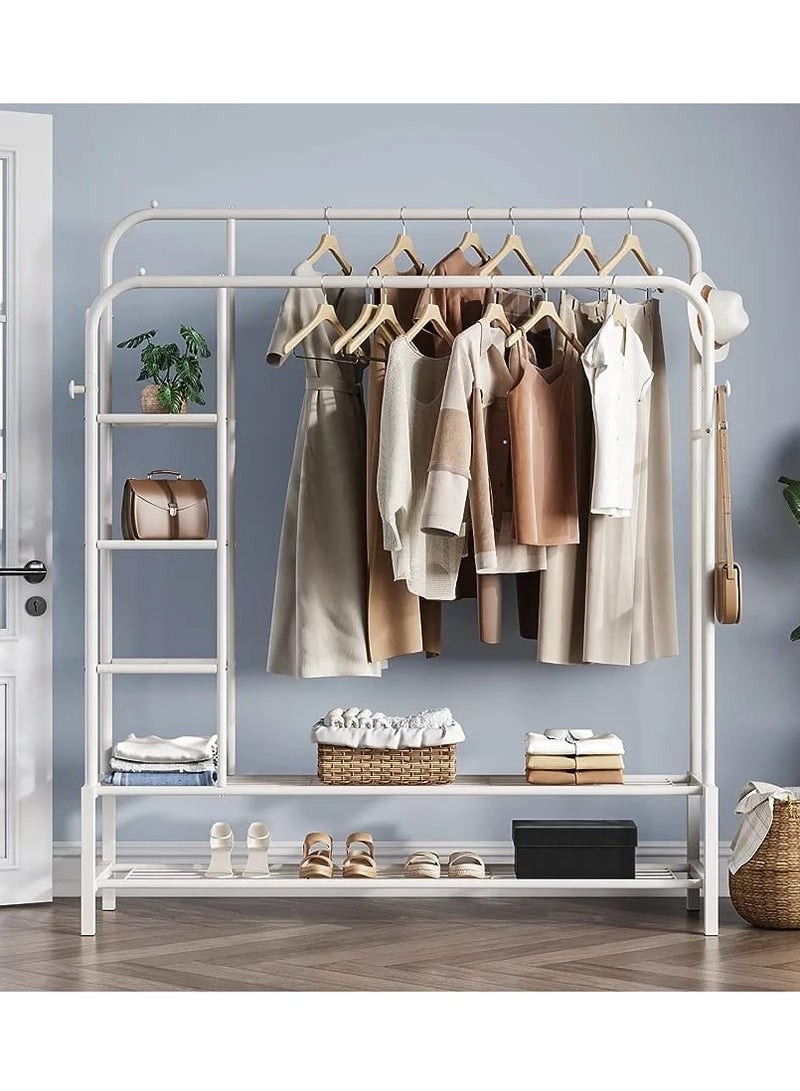 DubaiGallery Clothes rack floor-standing vertical bedroom clothes hanging rack indoor - Image 2