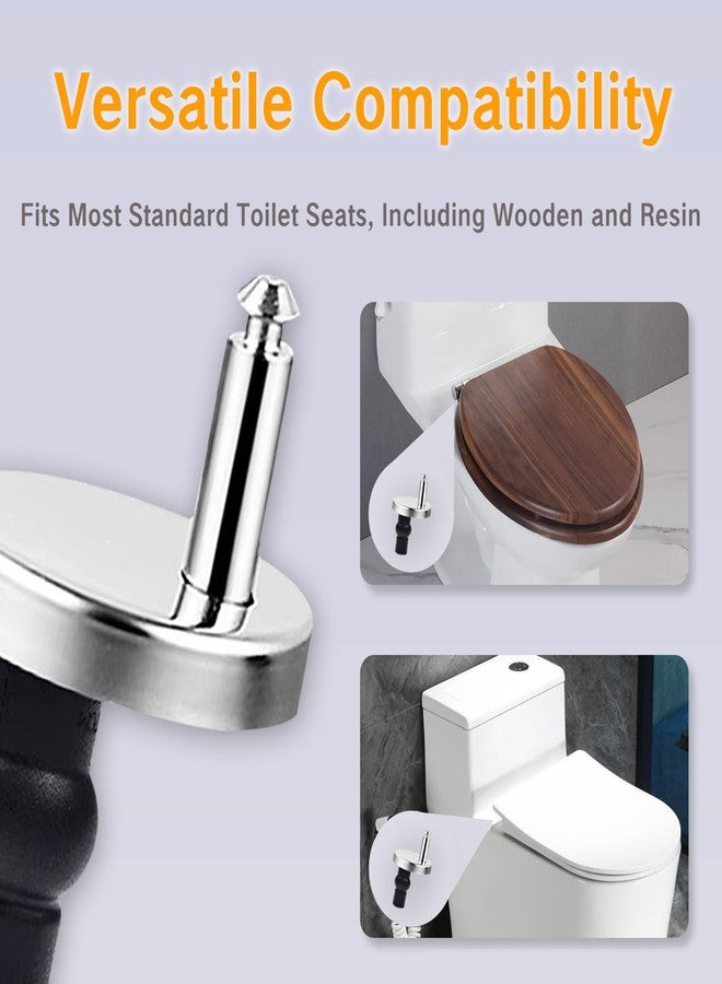 YAFIYGI Toilet Seat Replacement Parts Kit: 2pcs Screws & Bolts, Stainless Steel, Hex Head, 1/4-20 UNC, Fits Most Standard Toilets, Easy Install, Upgrade/Replace - Image 2