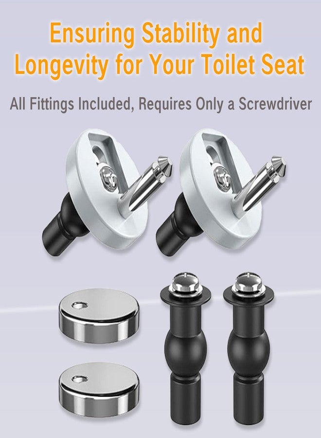 YAFIYGI Toilet Seat Replacement Parts Kit: 2pcs Screws & Bolts, Stainless Steel, Hex Head, 1/4-20 UNC, Fits Most Standard Toilets, Easy Install, Upgrade/Replace - Image 5
