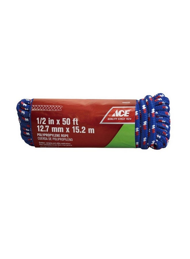 آيس حبل بولي بروبيلين مضفر بنمط ماسي أزرق 12.7 مم × 15.2 م 5999435