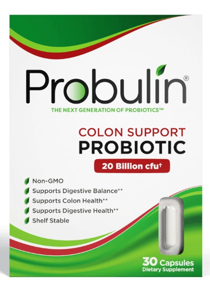 Probulin Colon Support Probiotic 20 Billion 30 Capsules - Image 2