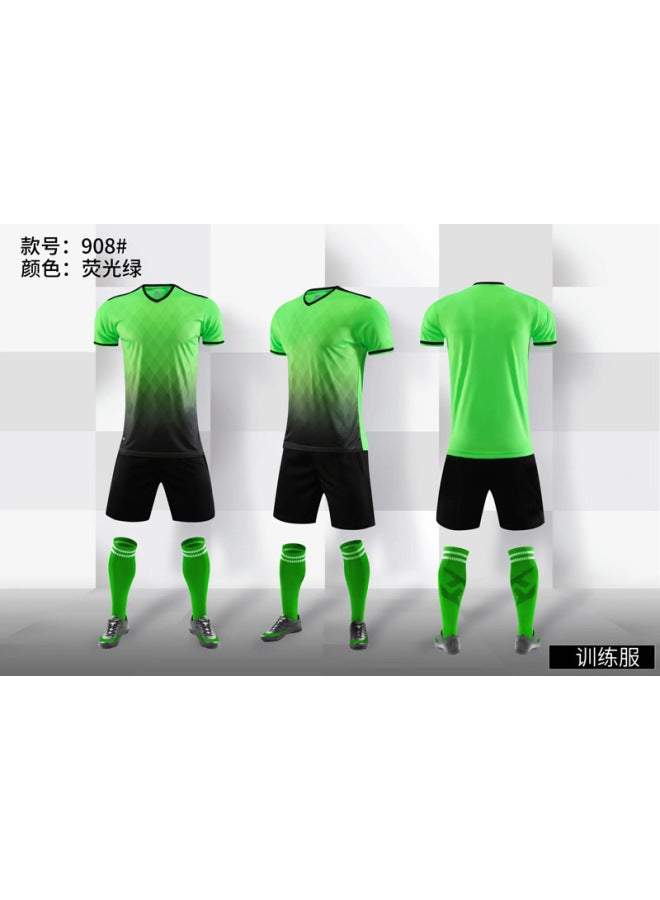 -fluorescent Green Short Sleeve Football Jersey - Image 1