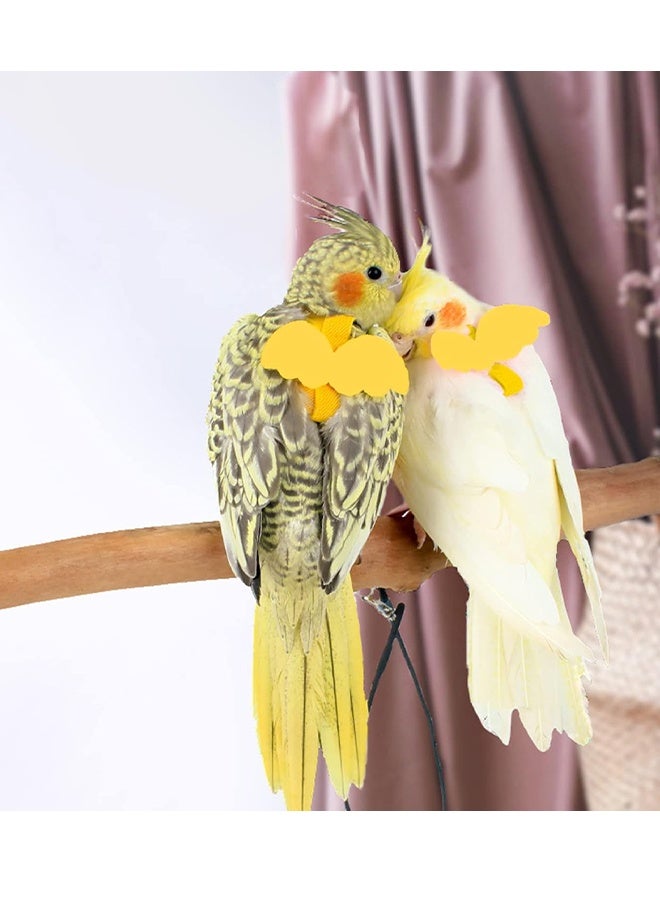 Bird Flying Rope Pet Parrot Bird Harness And Leash Adjustable Training Design Anti-Bite Bird Nylon Rope With Cute Wing For Parrots Suitable For Scarlet,Keck,Mini Macaw And Same Size Birds - Image 2
