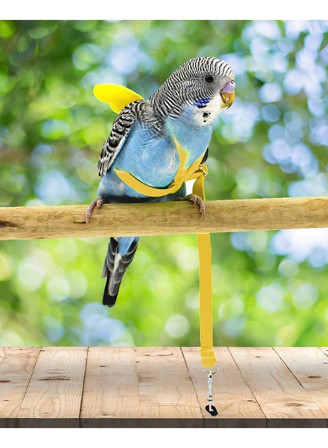Bird Flying Rope Pet Parrot Bird Harness And Leash Adjustable Training Design Anti-Bite Bird Nylon Rope With Cute Wing For Parrots Suitable For Scarlet,Keck,Mini Macaw And Same Size Birds - Image 3