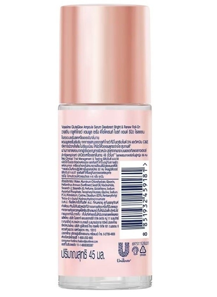 Vaseline Glutaglow Bright & Renew Ampoule Serum Deodorant - 45ml - Image 2