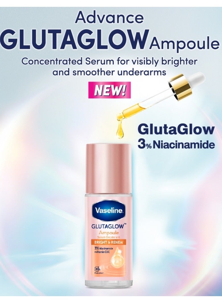 Vaseline Glutaglow Bright & Renew Ampoule Serum Deodorant - 45ml - Image 5