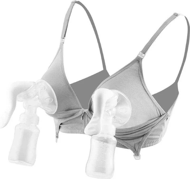 Gezenbebe Bmom Pregnancy and Nursing Bra Gray