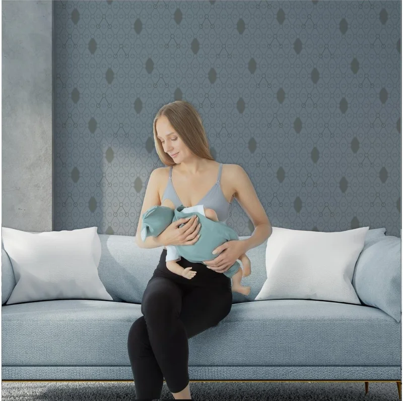 Gezenbebe Bmom Pregnancy and Nursing Bra Gray