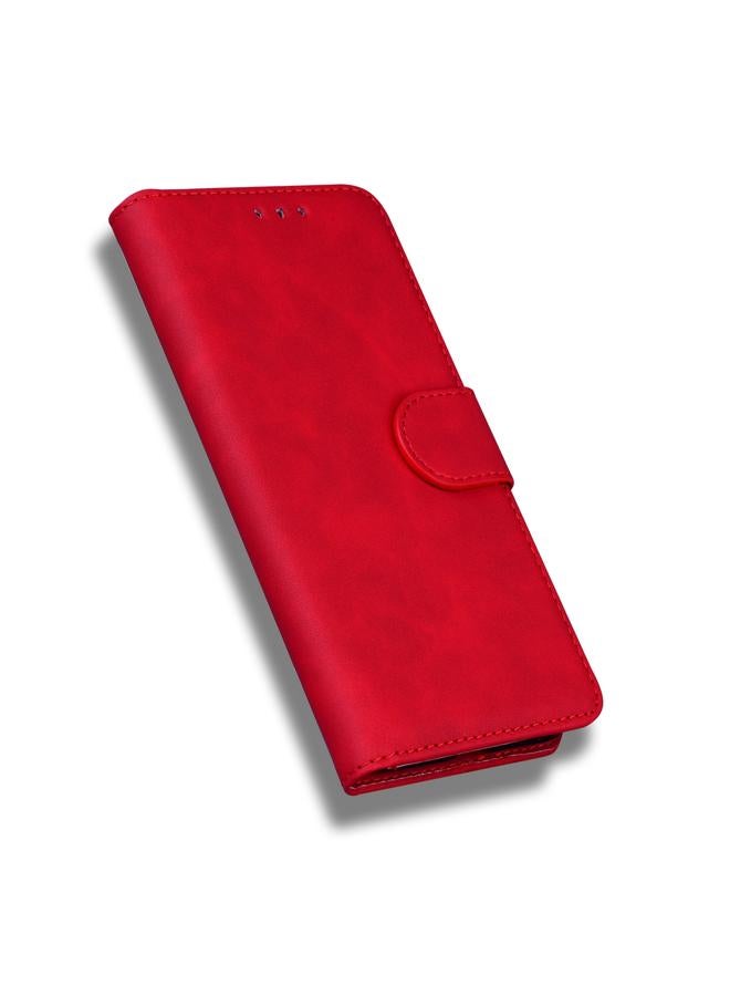 اس-توب جراب لهاتف Infinix Smart 6 Plus مصنوع من الجلد بلون نقي وملمس ناعم - Image 5