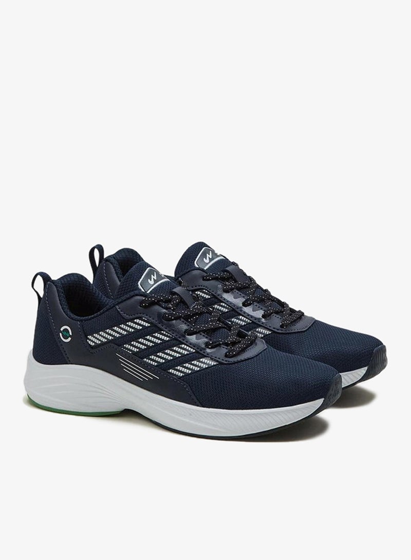 CAMPUS Men’s Navy Sneakers – Sleek Line Pattern Design Shoes with Modern Sporty Aesthetic - Image 3