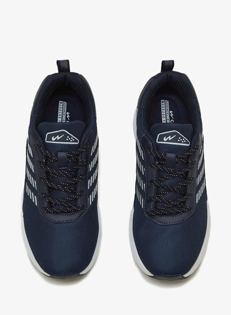 CAMPUS Men’s Navy Sneakers – Sleek Line Pattern Design Shoes with Modern Sporty Aesthetic - Image 4