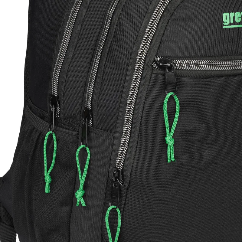 ريلاكسن Black Waterproof Lined Fabric Backpack 2048