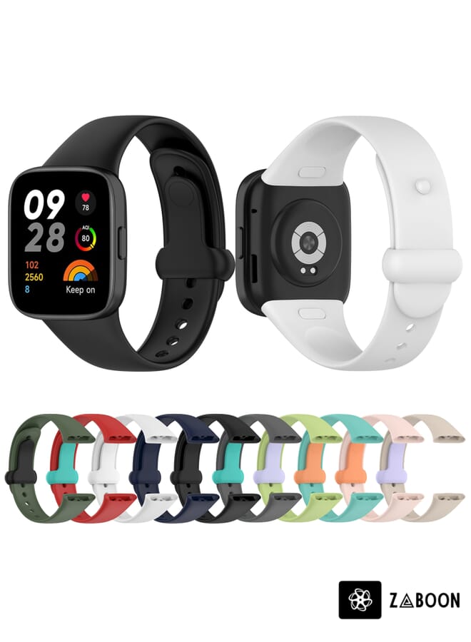 Zaboon Redmi Watch 3 Nail Button Silicone Watch Band - Image 4