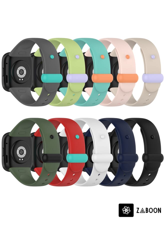 Zaboon Redmi Watch 3 Nail Button Silicone Watch Band - Image 5