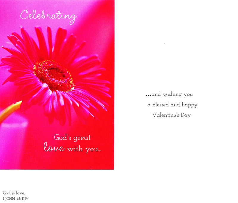 DaySpring - Valentine's Day is Extra Special - King James Version - 4 Pink Floral Designs with Scripture - 12 Boxed Valentine Cards & Envelopes (J1332) - Image 5