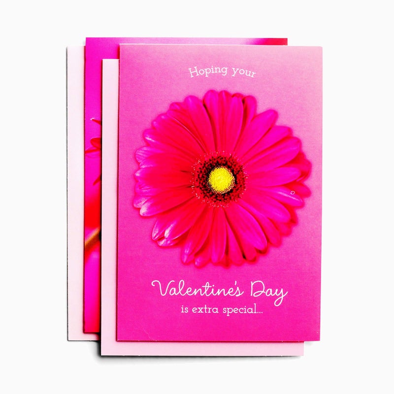 DaySpring - Valentine's Day is Extra Special - King James Version - 4 Pink Floral Designs with Scripture - 12 Boxed Valentine Cards & Envelopes (J1332) - Image 2