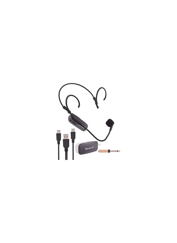 Generic - General GH-W1 Headset Wireless MicroPhone - Black - Image 1