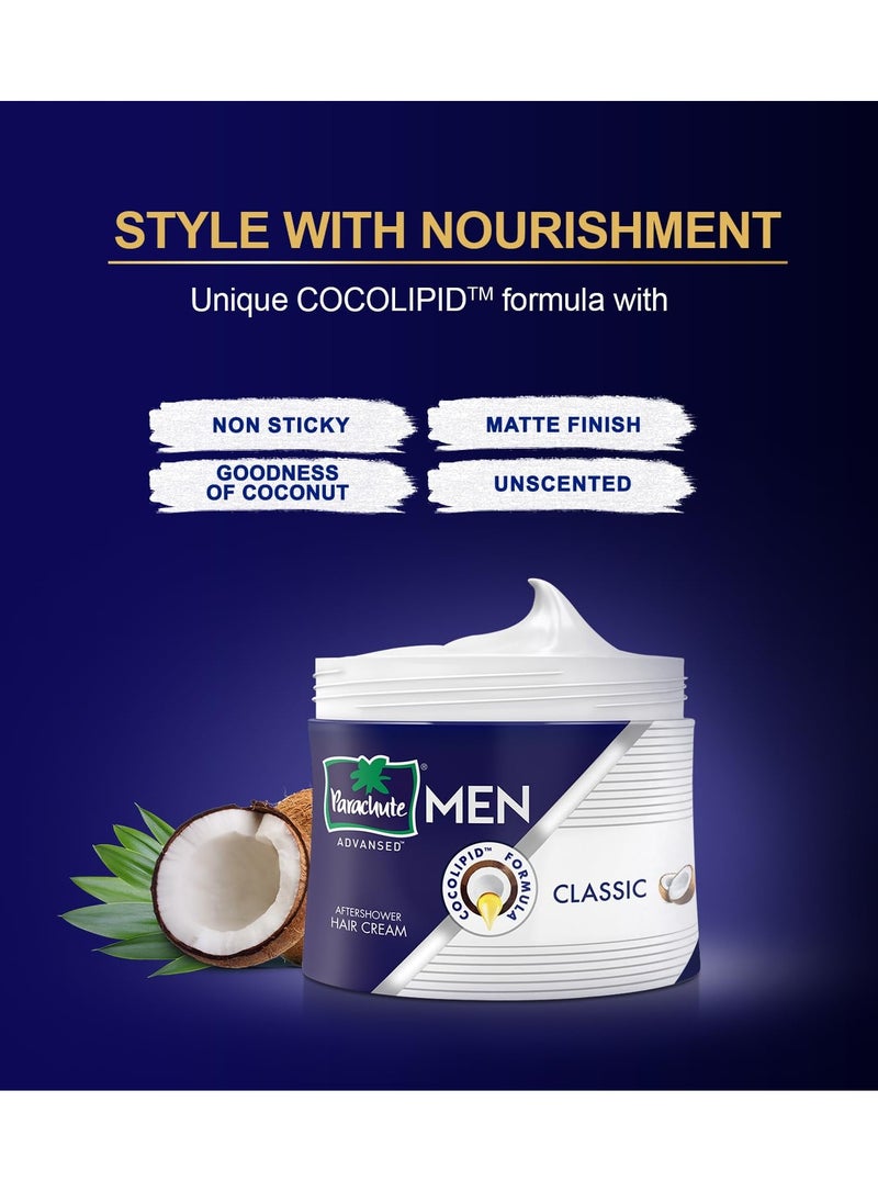 Parachute Parachute Advansed Hair Cream For Men |Hair Cream After Shower |Goodness of Coconut| Moisturizes & Strengthens Hair| For Soft, Smooth Hair| Non Sticky | 3.3 Fl.oz. | Pack of 3  - Image 2