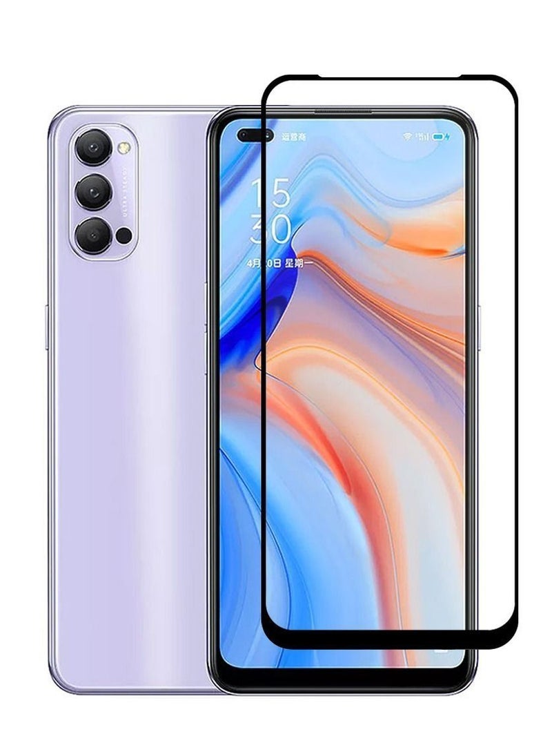 Oppo Reno 4 5G واقي شاشة زجاج مقوى 9H تغطية كاملة 6.43 بوصة - Image 1