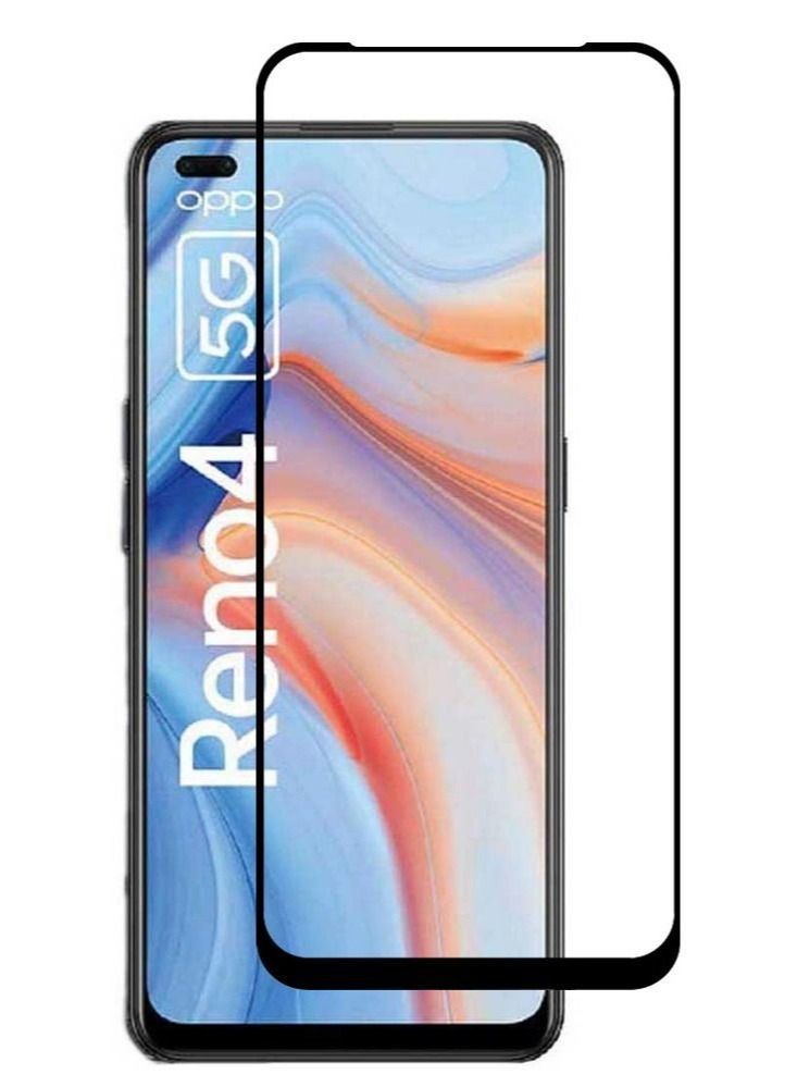 Oppo Reno 4 5G واقي شاشة زجاج مقوى 9H تغطية كاملة 6.43 بوصة - Image 3