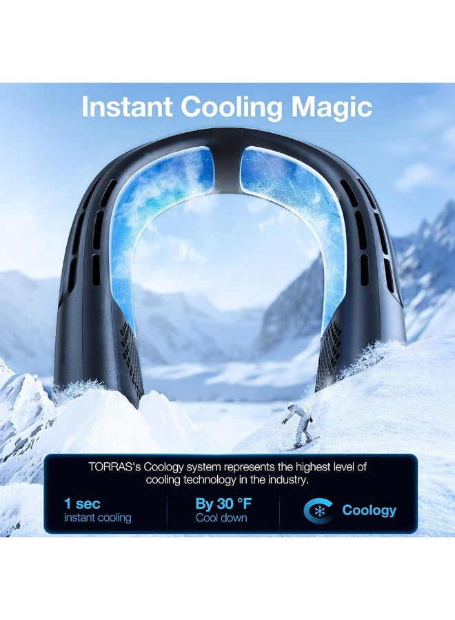 TORRAS COOLiFY 2S Wearable Neck Air Conditioner Portable 360° Cooling Fan Instant Cooling Device Smart App Control 28H Battery Life Ultra Lightweight Whisper Quiet Design Powerful Heat Relief for Summer Outdoor Travel Work Sports - Image 3