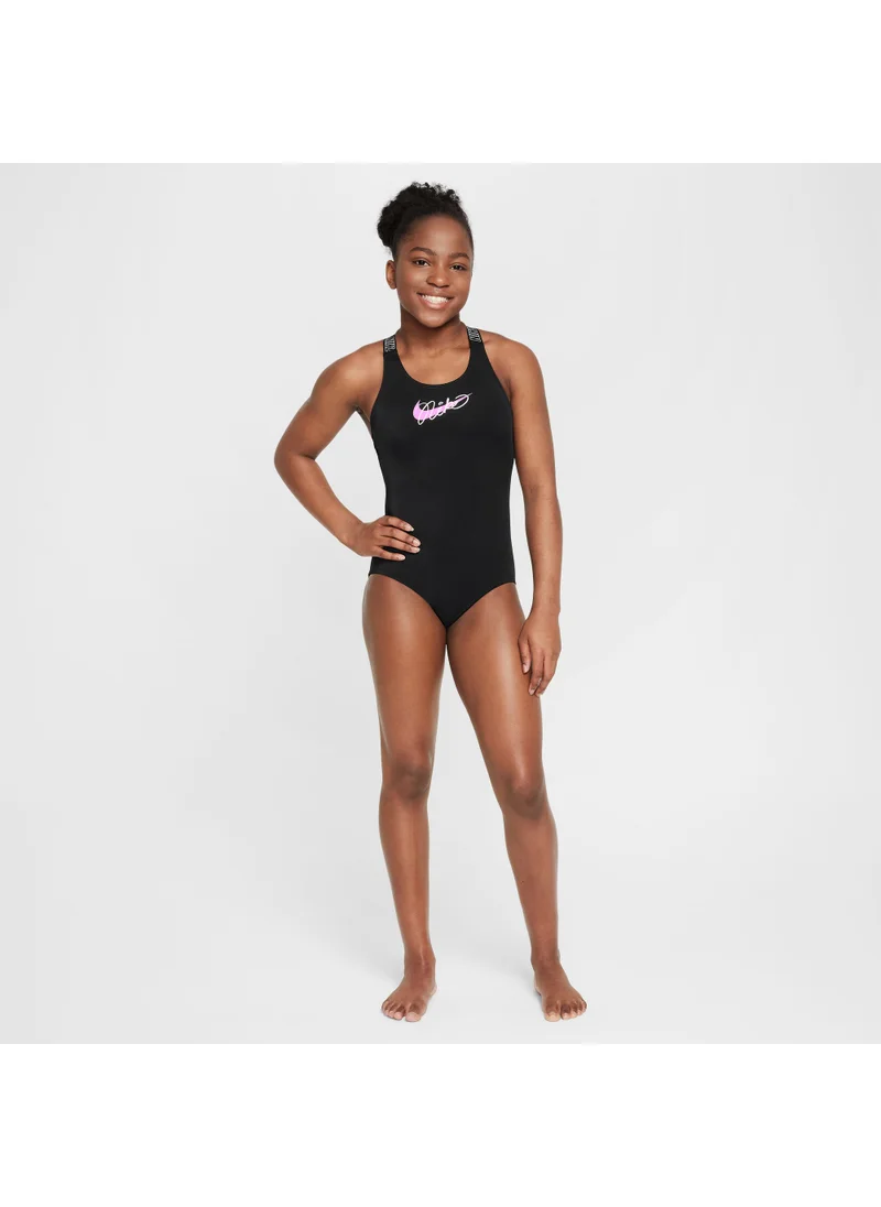 Nike Kids' Swim Cross-Back One-Piece Swimsuit