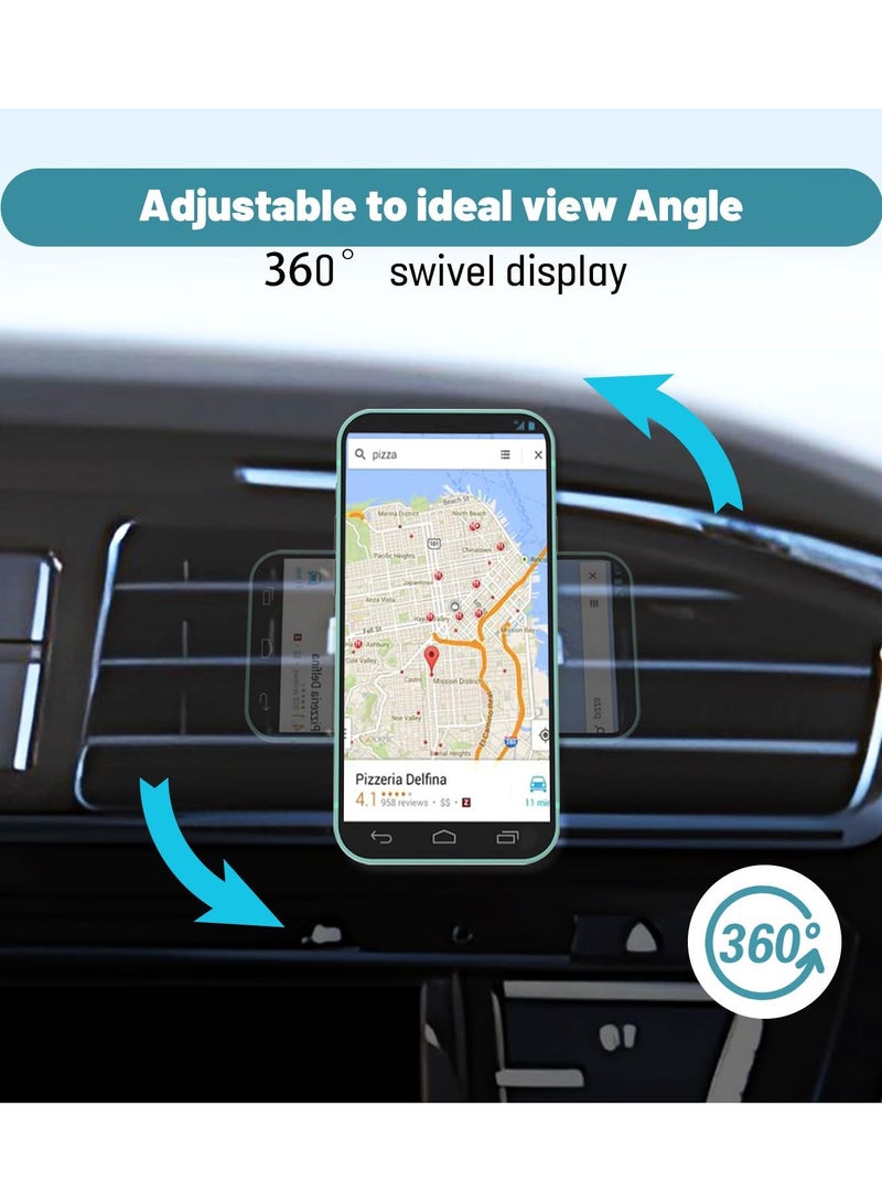 KASTWAVE Wireless Car Charger Phone Mount, Compatible with MagSafe Car Charger, Fast Wireless Charging Magnets, Dashboard Mount, Compatible with iPhone Samsung Galaxy Google, LG,etc - Image 2