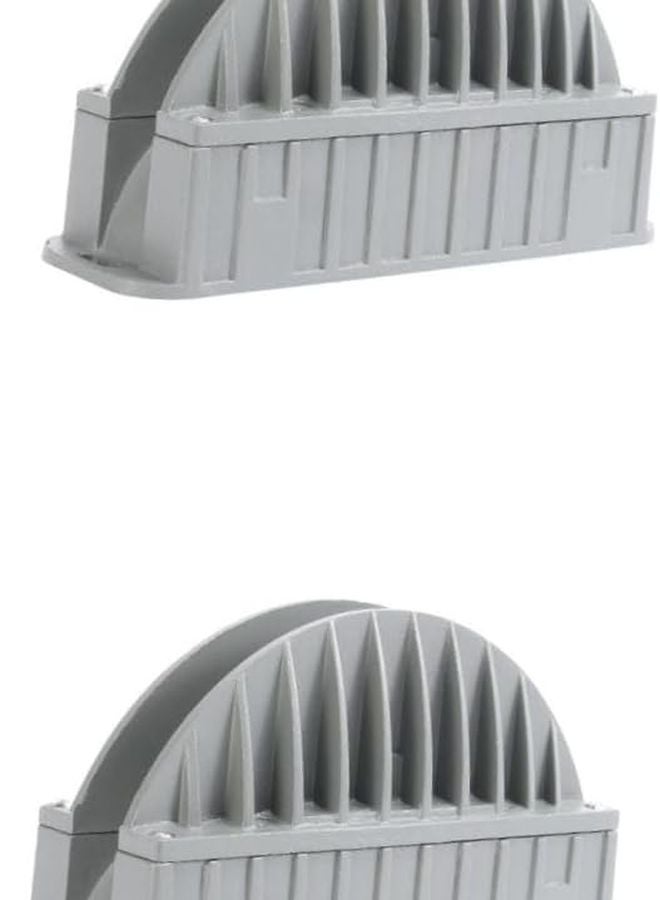 2 Pack Semicircle LED Floodlight Portable Outdoor Spotlight Wide Beam for Indoor and Garden Lighting - Image 1