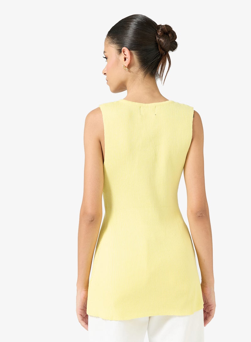 Ginger Longline Button Down Knitted Vest - Image 2