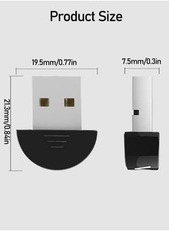 USB Bluetooth Adapter, 5.0 Receiver Supports Windows 11/10/8.1/7, Suitable For Desktops, Laptops, Mice, Keyboards, Printers, Headphones, Speakers - pzsku/Z9CFA6CBD79A501C5F97CZ/45/_/1736158071/4daeba32-9d03-4110-bcf5-6230f16b5500