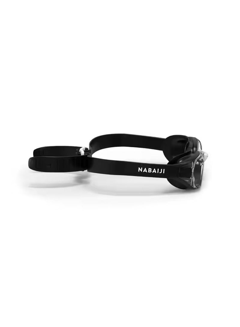 NABAIJI XBASE 100 Corrective Adult Swimming Goggles Clear Lenses - Black - Image 2