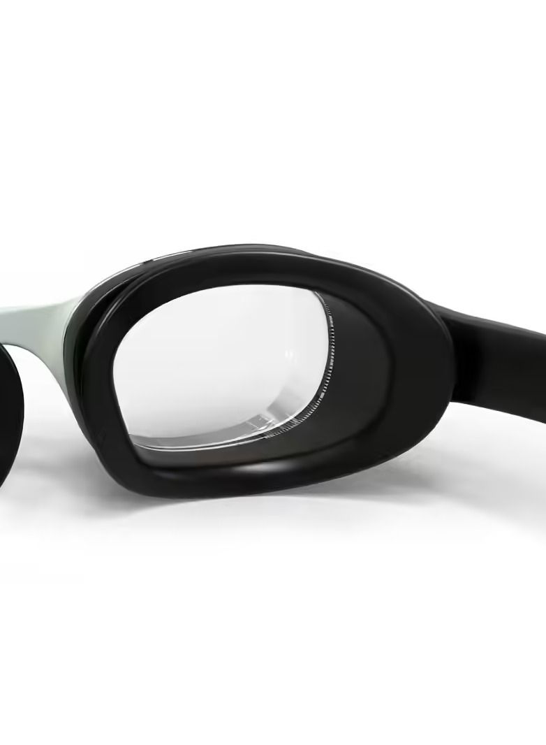 NABAIJI XBASE 100 Corrective Adult Swimming Goggles Clear Lenses - Black - Image 5