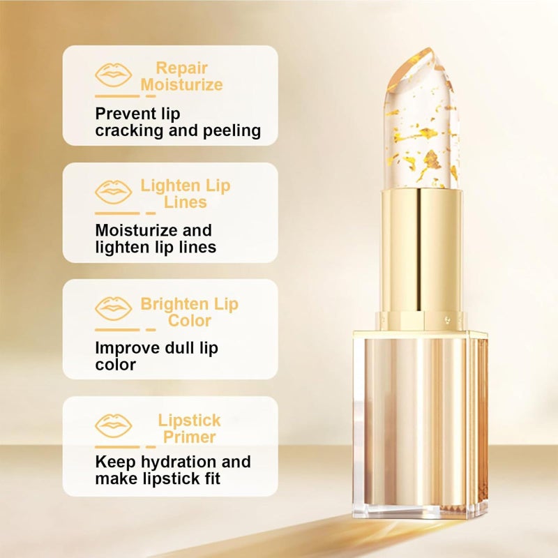REATIFUL Transferproof Color Changing Lipstick for Women,Ph Lipstick Color Changing,Clear Lip stick That Changes Color,Long Lasting 24 Hours Moisturizing Glossy Shine Lip Gloss for Women (1pcs) - Image 5
