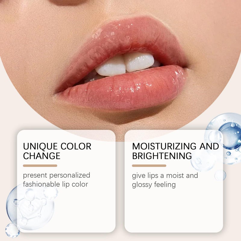 REATIFUL Transferproof Color Changing Lipstick for Women,Ph Lipstick Color Changing,Clear Lip stick That Changes Color,Long Lasting 24 Hours Moisturizing Glossy Shine Lip Gloss for Women (1pcs) - Image 3