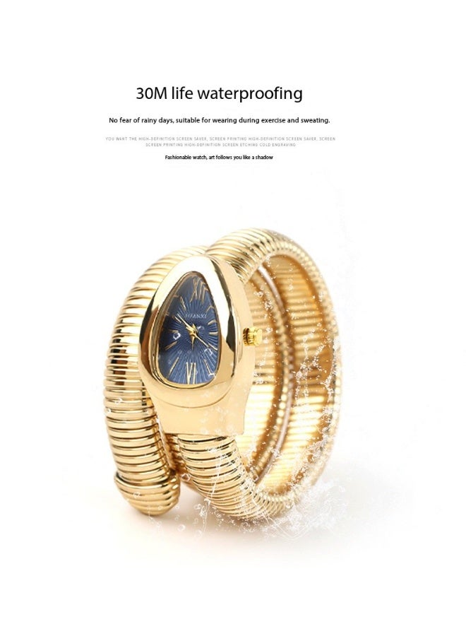 BIFANXI Creative and Unique Snake-Shaped Quartz Watch Bracelet for Women - Image 2