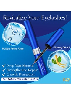 Wewell Advanced Eyelash Growth Serum for Lash: Premium Lash Enhancer for Natural Thicker and Longer Lashes – Booster for Enhanced Eyelash Thicknes 3Ml (Deepsea Blue)  - Image 2