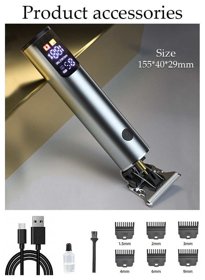 DUNISO Hair Clippers Electric Low Heat Conduction with 6 Kinds of Positioning Combs Hair Cutting Kit Pro Mens Clippers for LED Display Cordless Rechargeable Hair Trimmer Set Professional Barbers Grooming Kit - Image 2