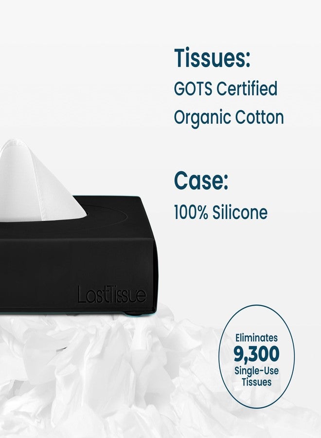 LastTissue علبة مناديل قطنية قابلة لإعادة الاستخدام من LastTissue® | مناشف وجه ومناديل للرجال والنساء - مناديل وجه قابلة للغسل ومستدامة مع علبة تخزين - Image 5