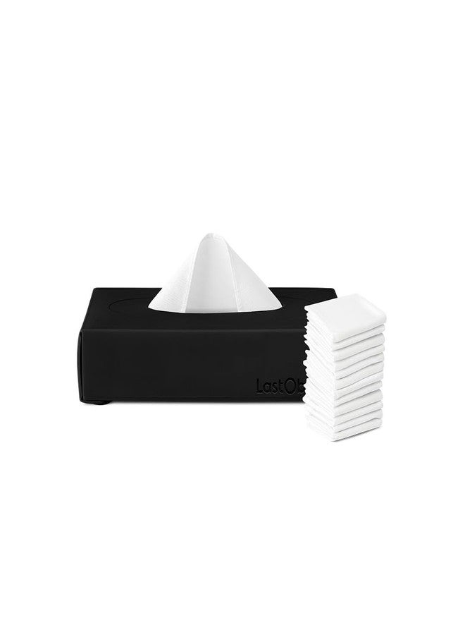 LastTissue علبة مناديل قطنية قابلة لإعادة الاستخدام من LastTissue® | مناشف وجه ومناديل للرجال والنساء - مناديل وجه قابلة للغسل ومستدامة مع علبة تخزين - Image 1